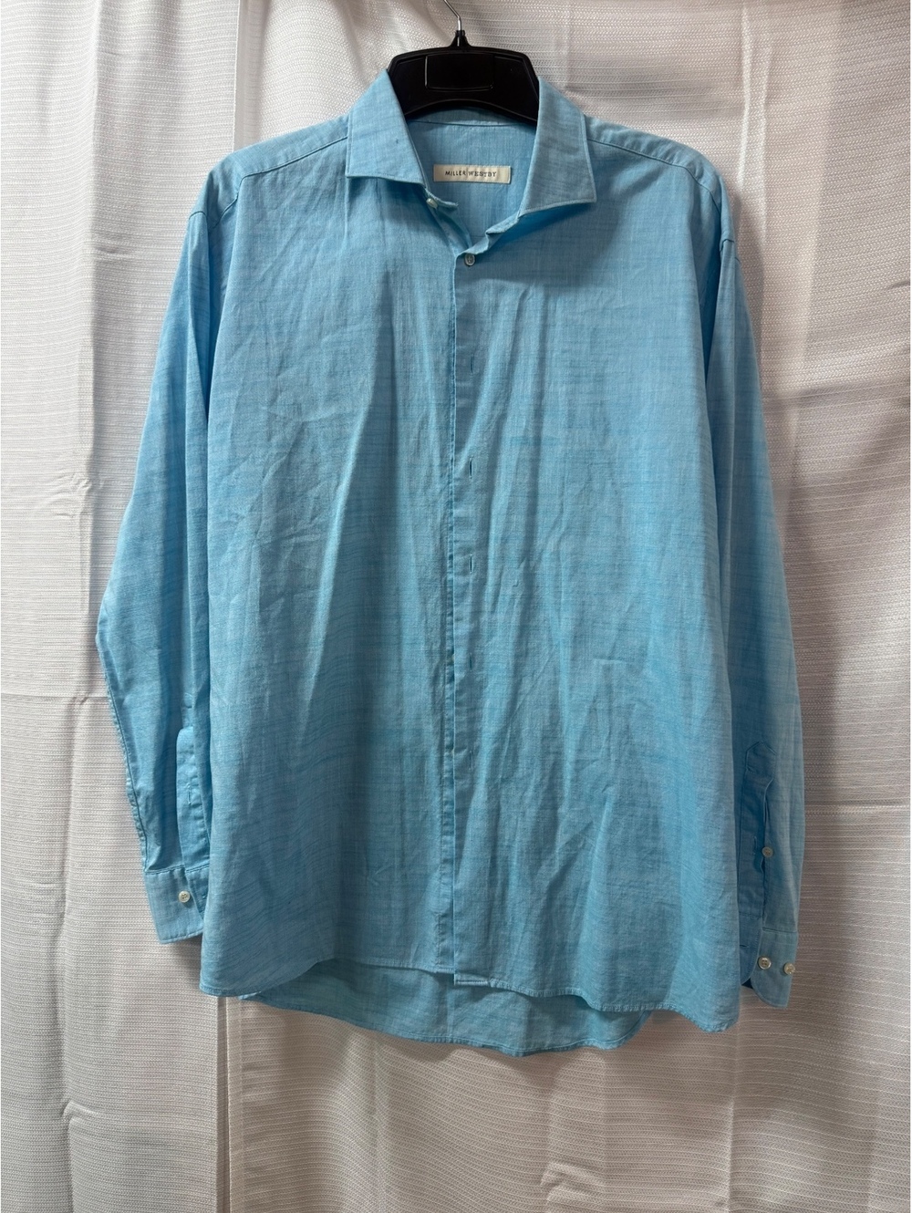 Miller Westby Light Blue Cotton Long Sleeve Shirt XL